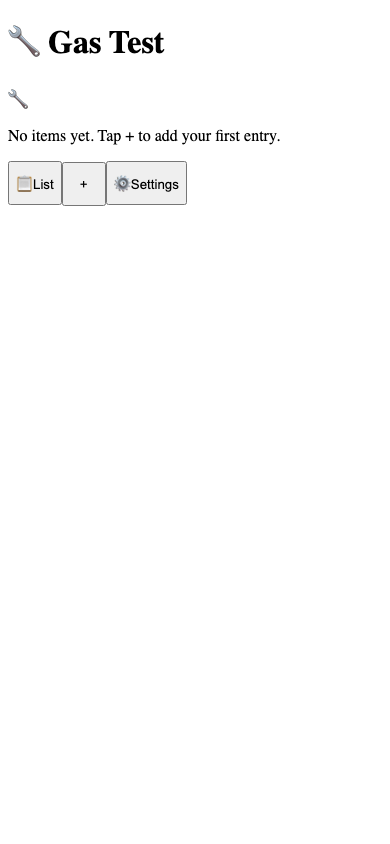 Gas Test Logger - Plumbing Compliance Pro export example